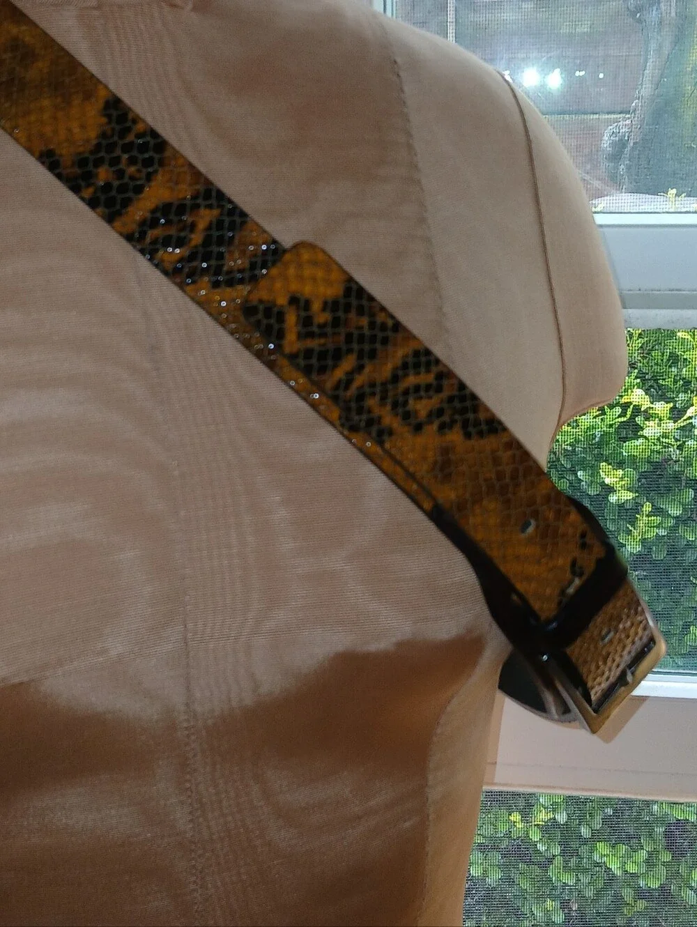 Just Cavalli Snake Print Leather Belt Made In Italy NWOT Suze 95/110